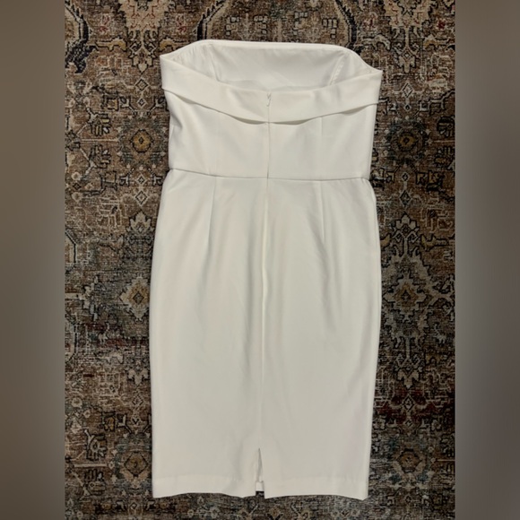 French Connection Strapless Cream Dress - Picture 2 of 3